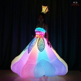 RF remote controlled led infatable dress for show
